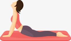 线条瑜伽姿势矢量做瑜伽锻炼的女性图矢量图高清图片