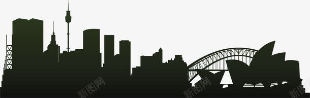澳大利亚悉尼全景png免抠素材_新图网 https://ixintu.com 悉尼 悉尼全景 悉尼剪影 悉尼旅游 澳大利亚 矢量png