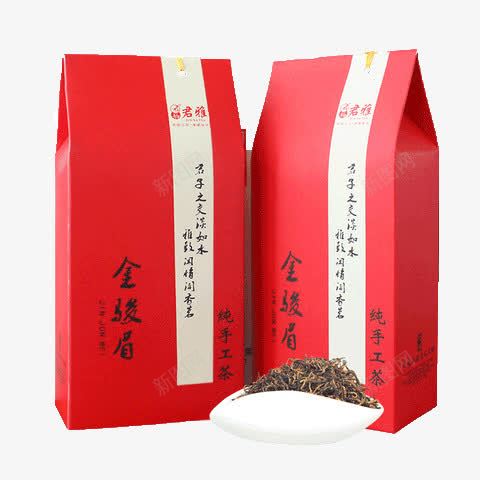 红色包装茶叶png免抠素材_新图网 https://ixintu.com 产品实物 名茶 红色 茶叶