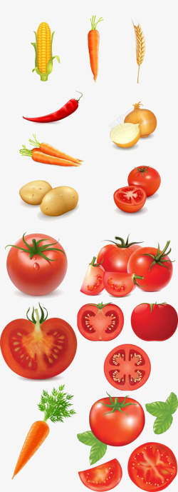 各类的蔬菜元素素材