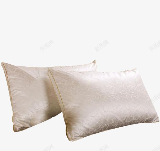 2个枕头对放png免抠素材_新图网 https://ixintu.com 床上用品 枕头 枕头大战 睡觉 舒适 软软的