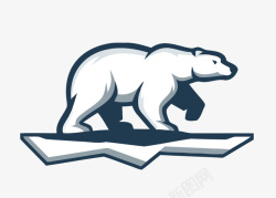 极地动物卡通北极熊动物矢量图高清图片