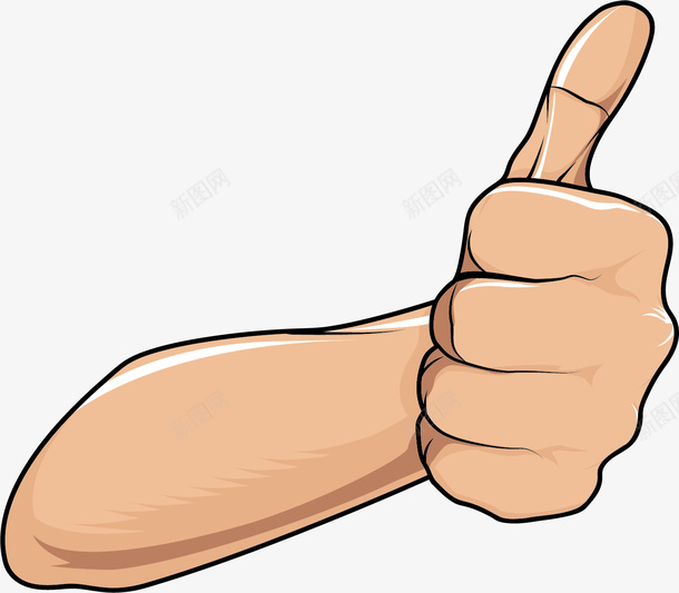 称赞的大拇指png免抠素材_新图网 https://ixintu.com 卡通手绘 大拇指 手臂 水彩 称赞 鼓励