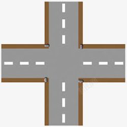 crossroads十字路口平原图标高清图片