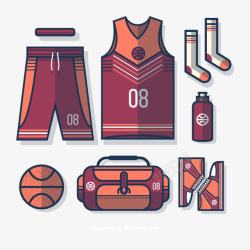 篮球服装7款篮球用品高清图片