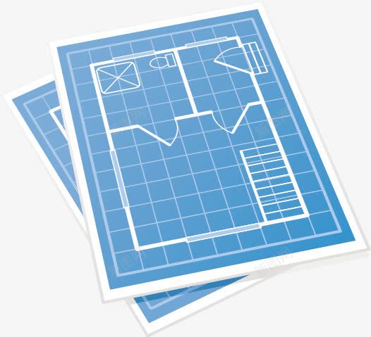 施工图纸矢量图ai免抠素材_新图网 https://ixintu.com 图纸 施工图纸 矢量素材 蓝图 矢量图