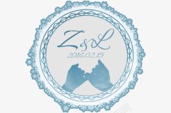 冻着的冰花图片冰花拉钩LOGO图标高清图片