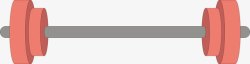 红色健身器材杠铃高清图片