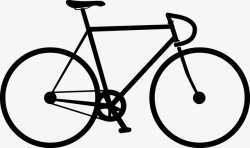 非机动车简笔画风格自行车矢量图图标高清图片