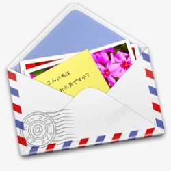 航空邮件航空邮票图标高清图片