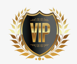 VIP徽章素材质感VIP徽章高清图片