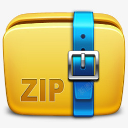 ZIP文件夹归档压缩图标高清图片