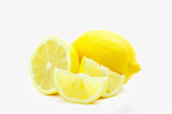 果肉颗粒新鲜的黄色柠檬高清图片