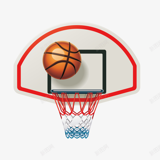 篮球投篮卡通简图png免抠素材_新图网 https://ixintu.com 卡通 手绘图 打篮球 投篮 篮球 篮球运动 网兜