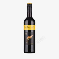 黄尾袋鼠澳洲红葡萄酒高清图片