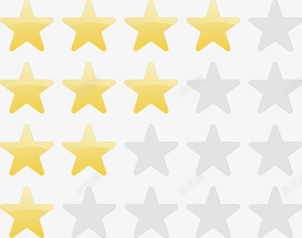 黄色星星考核评分矢量图ai免抠素材_新图网 https://ixintu.com 5星评分 星级评分 矢量png 矢量图 考核 考核评分 评分 评分系统