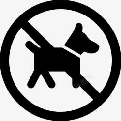 禁止狗随地拉屎没有宠物图标高清图片