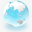 商务地球发光地球互联网图标png_新图网 https://ixintu.com 互联网 发光 商务 图标 地球