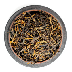 红茶茶红茶茶干俯视图茶干干茶修饰高清图片