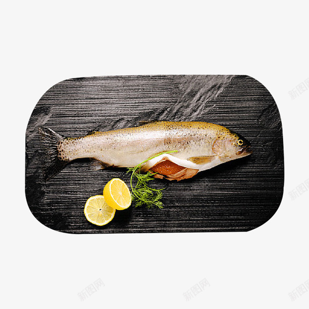 砧板上的柠檬鳟鱼psd免抠素材_新图网 https://ixintu.com 柠檬 水产 河鱼 生鲜 砧板上的鱼 食品 餐饮 鱼类 鳟鱼