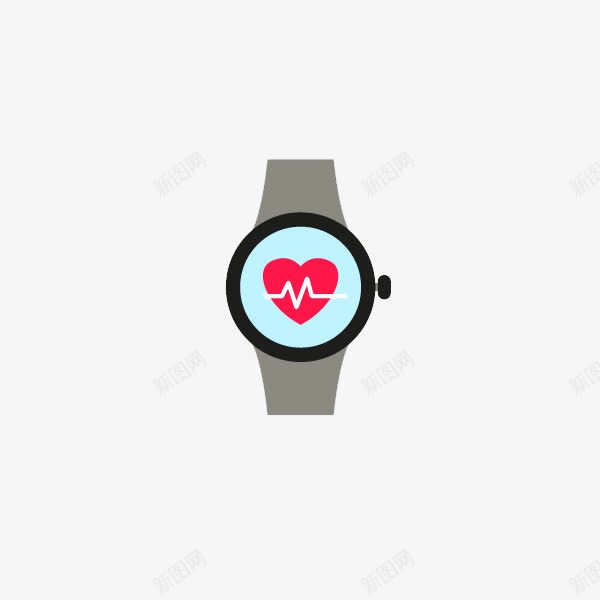 心率检测仪表png免抠素材_新图网 https://ixintu.com 手环 手表 测量 跟踪 运动