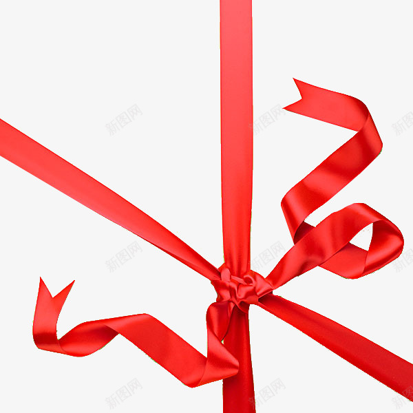 红色的带子png免抠素材_新图网 https://ixintu.com 卡通 打包带 插图 漂亮的 礼品 蝴蝶结 装饰