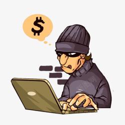 非法黑客盗窃钱财高清图片