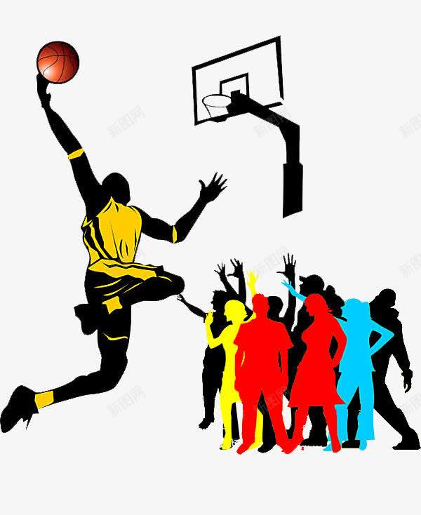高手灌篮png免抠素材_新图网 https://ixintu.com 体育运动 比赛 灌篮 球员 篮球 篮球赛