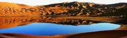 著名巴丹吉林沙漠景区素材
