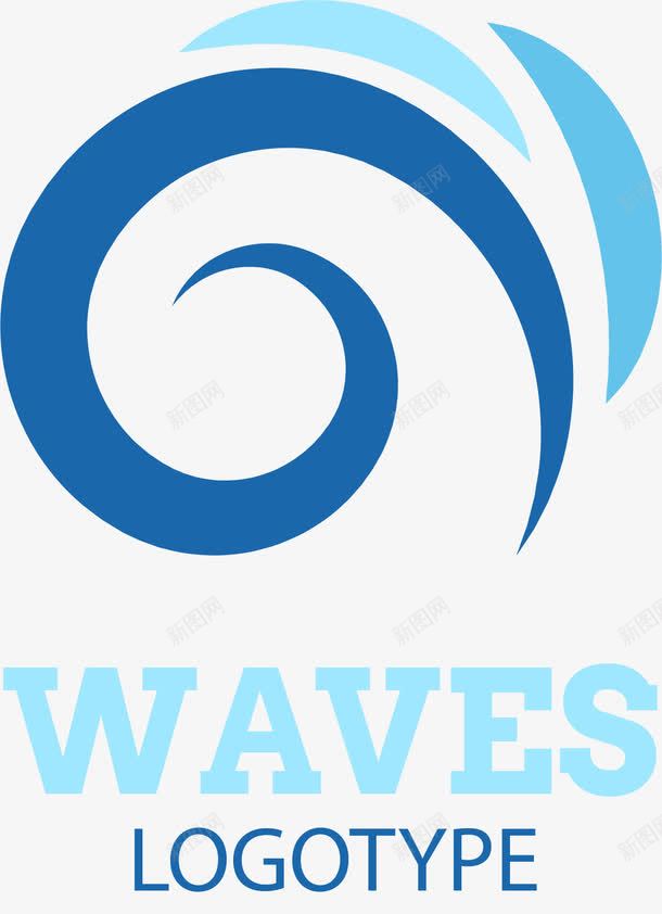 蓝色海浪波浪曲线图标png_新图网 https://ixintu.com 旋涡 标识logo设计 波浪曲线 海浪 海浪logo 海面水面 蓝色图标