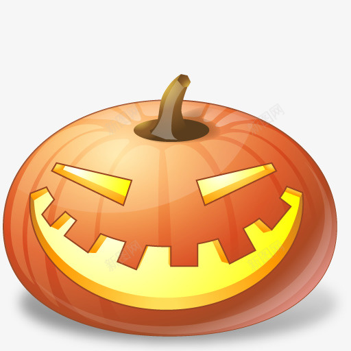 笑南瓜vistahalloweenicons图标png_新图网 https://ixintu.com Laugh pumpkin 南瓜 笑