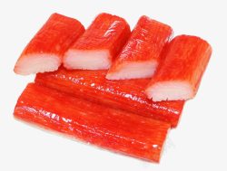 鱼肉卷红色蟹柳棒高清图片