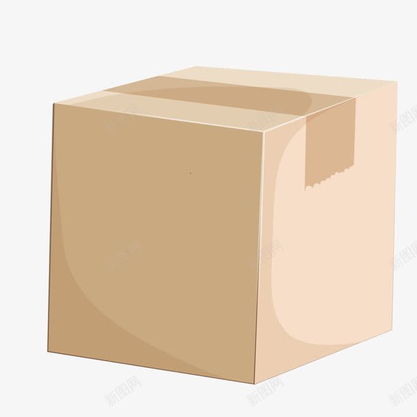包装箱png免抠素材_新图网 https://ixintu.com 储存 卡通 封闭 纸箱 货物