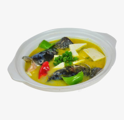 青椒鱼头豆腐汤食品素材
