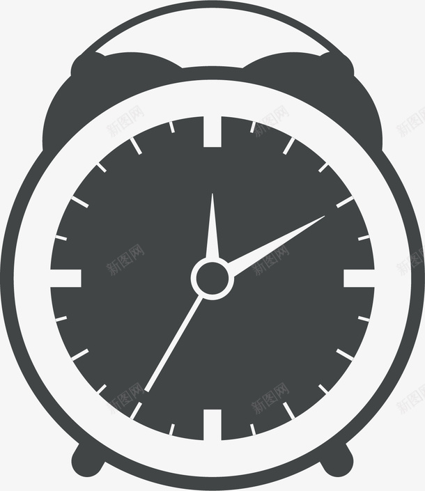 闹钟图标矢量图ai_新图网 https://ixintu.com 图标 时针分针秒针 时钟 时钟刻度 时钟秒针 时间 矢量图 钟表 闹钟