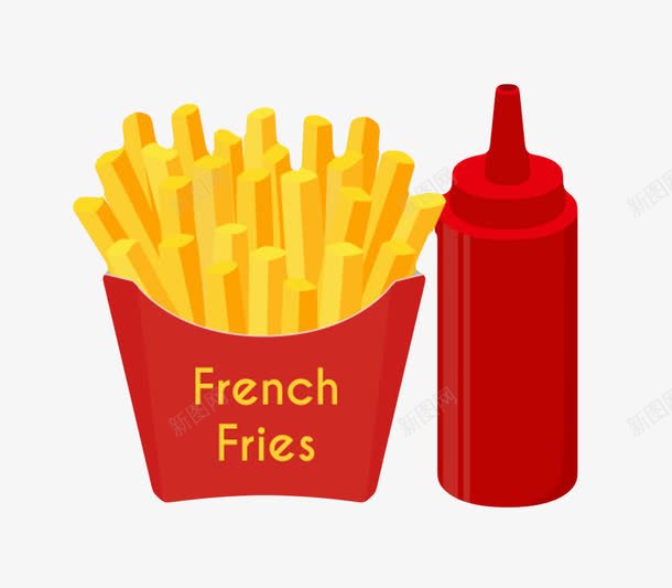 红色可回收的塑料番茄酱包装和炸png免抠素材_新图网 https://ixintu.com french fries 塑料 炸 烹饪佐料 番茄酱包装 红色可回收的塑料番茄酱包装和炸薯条卡通免费下载 蕃茄酱 薯条 调味品 酱状浓缩制品 零食 食物