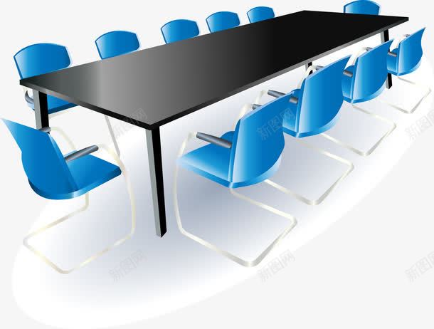 办公设备png免抠素材_新图网 https://ixintu.com 会议室 会议桌 办公室 办公设备 椅子 设备