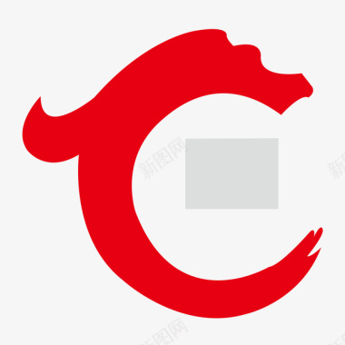 红色华夏银行logo矢量图图标图标