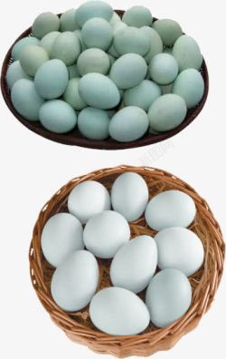 企业宣传展示两筐白色土鸭蛋产品展示高清图片