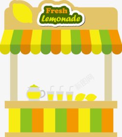 柠檬店铺素材