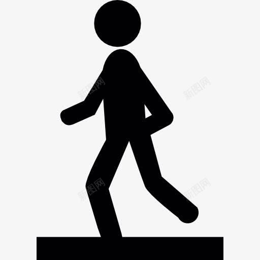基础轮廓图标png_新图网 https://ixintu.com 人的剪影 体育 基础 小黑人跑步 慢跑 跑步影子 跑步的人 运行