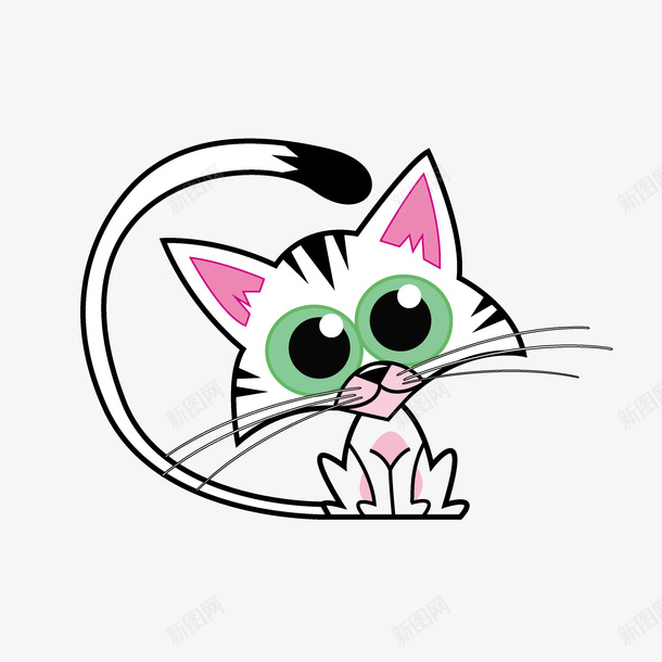 可爱的奶萌猫png免抠素材_新图网 https://ixintu.com 动漫 动物 卡通 猫