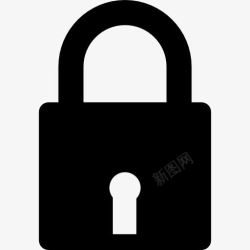 锁定标志保护标志锁定的挂锁图标高清图片