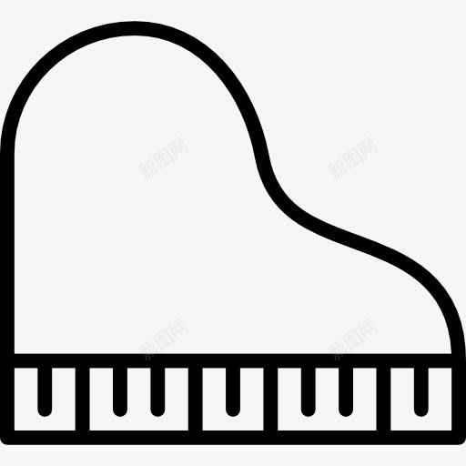 钢琴图标png_新图网 https://ixintu.com 古典乐器 管弦乐队 键盘 音乐