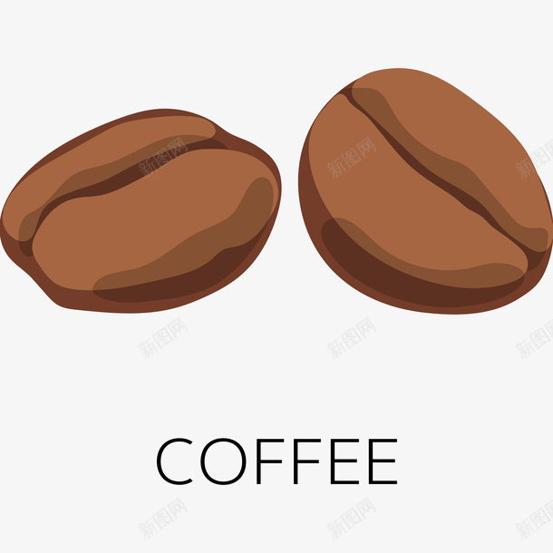 卡通咖啡豆png免抠素材_新图网 https://ixintu.com 农作物种子 卡通咖啡豆免抠PNG 咖啡豆 秋收 种子 简笔咖啡豆 褐色 豆子