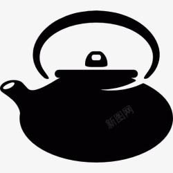 壶茶日本茶罐图标高清图片