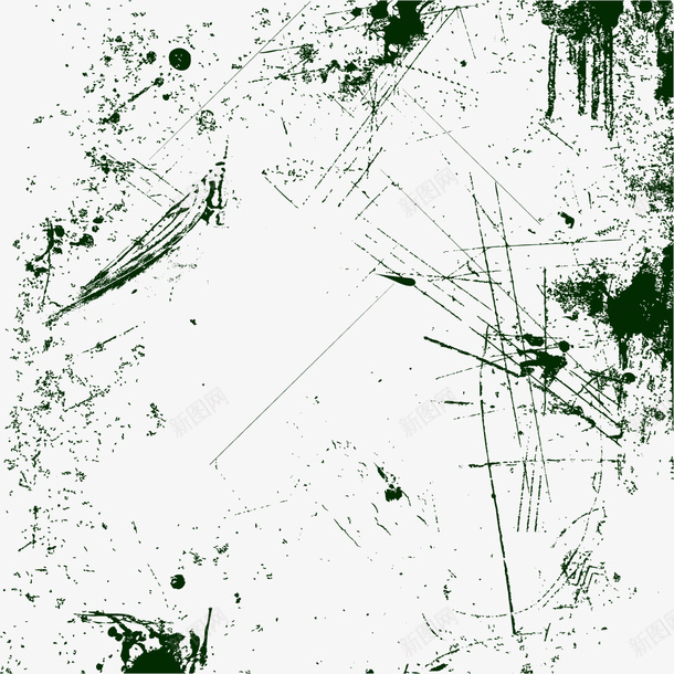 墨迹涂鸦矢量图ai免抠素材_新图网 https://ixintu.com 墨绿色 墨迹 涂鸦 矢量图