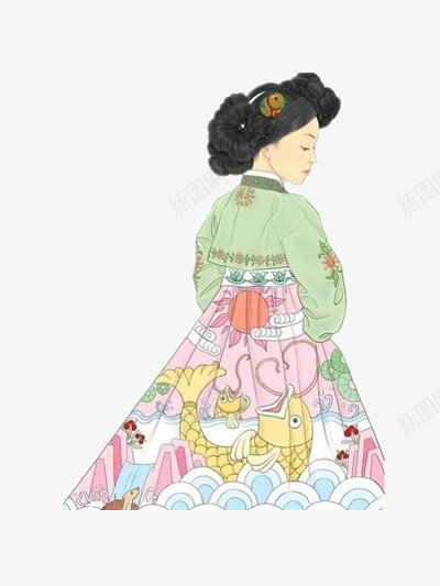 韩国传统文化png免抠素材_新图网 https://ixintu.com 传统 插画 文化 服装 韩国
