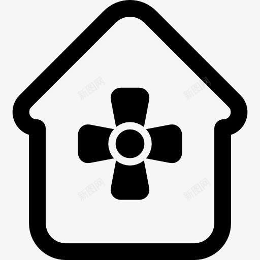 房子图标png_新图网 https://ixintu.com 住宅 可再生 家居 建筑 房地产降温 通风