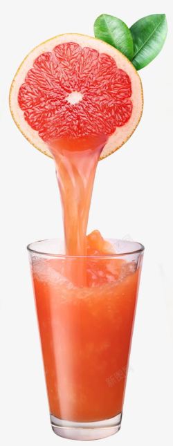 西柚汁PNG原味夏季果汁高清图片